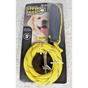 Litey Leash the Nighttime LED Yellow Up to Five Feet Steady Blinking Light Up